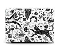 Berkin Arts Compatible con MacBook Air 13.6 Pulgadas M4 M3 M2 2025 2024 2022 A3240 A3113 A2681 con Cubierta de Teclado & Protector de Pantalla Arte Espacial Resumen Boho Lindo Gato Vintage