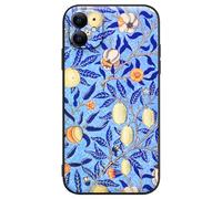 Berkin Arts Funda de Silicona Compatible con iPhone 11 Funda con Protector de Pantalla Botánica de Arte Nouveau folklórica (William Morris-Granada)