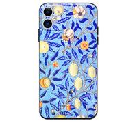 Berkin Arts Funda de Silicona Compatible con iPhone 12 Funda con Protector de Pantalla Botánica de Arte Nouveau folklórica (William Morris-Granada)