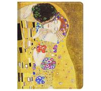Berkin Arts Funda para iPad (A16) 11ª Gen 2025 11 Pulgadas/iPad 10ª Gen 10,9 Pulgadas de Piel Premium diseño de Romance Dorado y El Beso con opulentos Detalles Dorados y Florales (El Beso de Klimt)