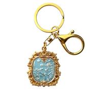 Berkin Arts Llaveros para bolsos y monederos - Llaveros con pintura artística - Accesorios para llaveros de coche y bolsos de cuero （Van Gogh - Almond Blossoms