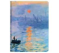 Berkin Arts para iPad Pro de 2ª/3ª/4ª generación(11 Pulgadas) 2022 2021 2020, para de Piel impresión Sunrise Monet Iconic Harbor Scene(Impresión Sunrise by Monet)