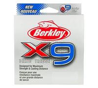 Berkley 9 Trenza Superline, Cristal, Prueba de 3,6 kg | 20 LBC | 9 kg, 328 Yardas | línea de Pesca de 300 m, Adecuado para entornos de Agua Dulce y Salada