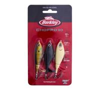 Berkley Choppo - Señuelo de pesca para superficie del agua, de 3.54 in, hélice mejorada para máxima perturbación, equipado con anzuelo Fusion19 afilado, paquete surtido de 3, 1/2 oz