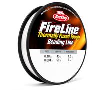 Berkley Fireline Hilo Nylon Transparente | Hilo para Hacer Pulseras Y Collares | Hilo Invisible para Manualidades Y Perlas | Alambre Fino Resistente para Colgar Decoraciones | 0.10mm | 45m