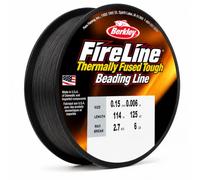 Berkley Fireline Hilo Nylon Transparente | Hilo para Hacer Pulseras Y Collares | Hilo Invisible para Manualidades Y Perlas | Alambre Fino Resistente para Colgar Decoraciones | 0.15mm | 114m