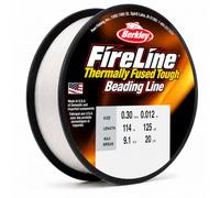 Berkley Fireline Hilo Nylon Transparente | Hilo para Hacer Pulseras Y Collares | Hilo Invisible para Manualidades Y Perlas | Alambre Fino Resistente para Colgar Decoraciones | 0.30mm | 114 m