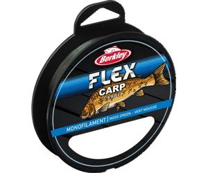 Berkley Flex SS - Sedales de Pesca de monofilamento para Carpas, Fuertes, de Baja Memoria, fáciles de anudar, Resistencia a la abrasión, hundimiento, Pescador de Carpas, Verde Musgo