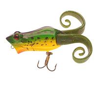 Berkley Frenzy Power Pop Frog; señuelo Flotante Popper Frog con PowerBait Soft Legs, Cebo de Pesca de Altura para Depredadores, imitación Realista y tentadora acción de Cola, Bullfrog