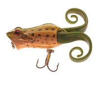 Berkley Frenzy Power Pop Frog; señuelo Flotante Tipo Rana con Patas Blandas PowerBait, Cebo de Pesca de Altura para Depredadores, imitación Realista y Cola tentadora, Rana Leopardo