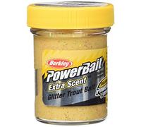 Berkley Glitter Trout Bait, Atrayente de Pesca, Amarillo (Yellow), 2 x 50 g