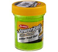 Berkley Glitter Trout Bait, Atrayente de Pesca, Verde (Chartreuse), 2 x 50 g