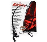 Berkley McMahon Cable Herida Steelon 13,6 kg 9 pulgadas Líderes/Huellas Paquete De 3 Pesca Del Lucio Spinning Rastrear Equipado con Berkley Cross Lok Cierre & McMahon Giratorios