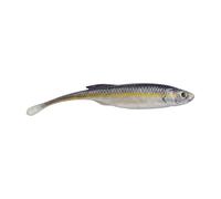 Berkley PowerBait Drip Minnow - Cebo de Pesca, sábalo Negro, 4 Pulgadas, Sabor Irresistible, Cuerpo y Cabeza realistas, acción Sutil, Ideal para técnicas de delicadeza