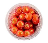 BERKLEY Powerbait Floating Soft Bait Sparkle Power Eggs-Huevos flotantes Magnum Rosa, Unisex, Naranja Fluorescente con Escamas, .5 oz Small Jar