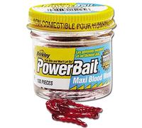 Berkley Powerbait - Gusanos de sangre extra largos, lot de 2, color Rojo sangre, 100 gr