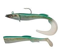 Berkley PowerBait® Power® Sandeel, Anzuelo de Pesca, señuelos Suaves, Cola de Remo y Cola rizada suministrada para Pesca de mar, Bacalao, Unisex, sándalo Real, 65 g | 170 mm