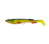 Berkley PowerBait Power Sardine PDQ Box; Señuelo de plástico Blando para Peces de Agua Salada; Swimbait perfumado; Pesca Desde embarcación y Orilla con acción Intermitente, 15cm, Gold Motoroil