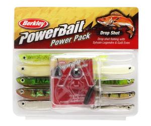 Berkley PowerBait Pro Pack Drop Shot; Kit de señuelos de Pesca con Cebo Blando para Pescadores Que Buscan percas, luciopercas y Depredadores, Variados, Surtidos