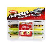 Berkley PowerBait Pro Pack Minnow; Set de señuelos Blandos Multiuso para la Pesca de Depredadores para Pescadores; Colores y tamaños versátiles para Lucio, Perca y lucioperca, Variados, Surtidos