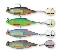 Berkley Pulse Realistic Roach Flash - Soft Rubber Fishing Lures with Spinner Blade Tail and Razor Sharp Hooks. Lures for Fishing for Perch, Zander, Pike and Bass. Ready to Fish Spinning Lures.