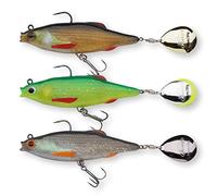 Berkley Pulse Realistic Roach Flash - Soft Rubber Fishing Lures with Spinner Blade Tail and Razor Sharp Hooks. Lures for Fishing for Perch, Zander, Pike and Bass. Ready to Fish Spinning Lures.