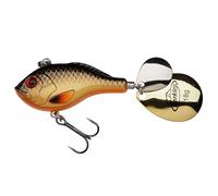 Berkley Pulse Spintail XL Señuelo | Alto Rendimiento para la Pesca de Depredadores en Agua Dulce | Giratorio con Cola Vibrante | 10 cm, 28 g | Dark N Dirty Roach
