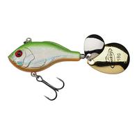 Berkley Pulse Spintail XL - Señuelo de Pesca para Peces Depredadores de Alto Rendimiento para la Pesca en Agua Dulce, Cebo vibrador de Cola giratoria, 10 cm, 28 g, Azul Chartreuse