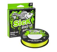 Berkley Sick Braid - Línea de pesca trenzada de 8 hilos, súper suave, 8 portadores, multifilamento, líneas de pesca de Predator de 150/300 m para pesca de agua dulce y salada, unisex, amarillo de alta
