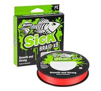 Berkley Sick Braid Línea Trenzada, Unisex, Rojo, 0.12mm | 11.2kg | 24lb | 300m | 330yd