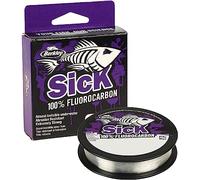 Berkley Sick - Líder de fluorocarbono, línea de Pesca, de hundimiento rápido, Invisible para Pesca de Agua Dulce y Salada, Perca, lucioperca, Trucha, Transparente, 0.45 mm, 15.3 kg, 15.0 kg, 50 m, 54