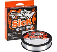 Berkley Sick - Sedal de Pesca de Nailon, monofilamento de Fuerte tensión, Baja Elasticidad, Baja Memoria, Resistente a la abrasión