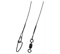 Berkley SteelOn líderes Wire-Wound (Pack de 3) - 3W1845BL, Línea de Prueba de 20 kg, Negro