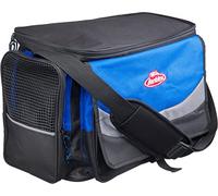 Berkley System - Bolsa de Pesca con 4 Cajas de Aparejos, Aparejos, cebos y Almacenamiento de Almuerzo, Color Gris y Azul, tamaño Extra-Large