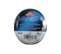 Berkley Vanish®, Transparente, 4,5 kg, 250 Yardas, 228 m, línea de Pesca de fluorocarbono, Adecuada para entornos de Agua Salada y Agua Dulce