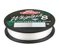 Berkley Whiplash 8 Braided Fishing Line - Ultra-Strong, 100% PE Fiber, 8-Carrier Braid for Superior Casting & Abrasion Resistance Freshwater & Saltwater Crystal 0.0065in|0.16mm 46lb|20.9kg 164yd|150m