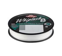 Berkley Whiplash8, Línea de Pesca, Superline, Pesca de Depredadores, Lucio, Perca, Zander, Trucha, Unisex, Cristal, 0.25mm, 40 kg, 88 LB, 330 yd