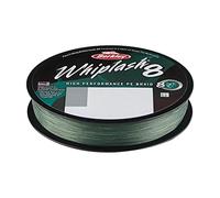 Berkley Whiplash8, Sedal, Superline, Pesca de Depredadores, Lucio, Perca, Zander, Trucha, Unisex, Verde Musgo, 0.16mm, 20.9 kg, 46 LB, 165 yd