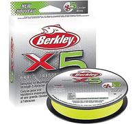 Berkley X5, Hilo de Pesca, Trenzado de 5 hebras para Pesca en mar y Agua Dulce, más Resistente, Pesca de carnívoros