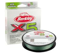 Berkley X5 Línea de Pesca Trenzada Vis, Unisex, Verde de Baja Visibilidad, 165yd/ 8lb