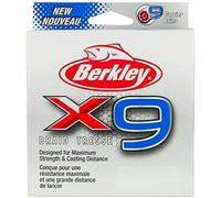 Berkley x9 Trenza Superline Crystal Prueba de 100 lb | 131 libras C | 59,7 kg 2188 yardas | Sedal de pesca de 2000 m adecuado para entornos de ag