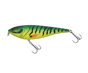Berkley Zilla Glider, Señuelo de Pesca Predator, Cebo de hundimiento Lento, Acción flanqueante de Lado a Lado, Sonajero Fuerte, 0.5-2m de Profundidad de inmersión, 10cm, Shadow Tiger