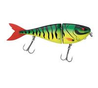 Berkley Zilla Jointed Glider, Señuelo de Pesca de Depredadores, Swimbait de hundimiento Lento, Profundidad Ajustable con Sistema Klip Lok, 0.5-1.5m de Profundidad de inmersión, 18cm, Shadow Tiger