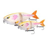 Berkley Zilla Jointed Glider Señuelo para lucios | Fácil de Pescar con acción en Forma de S | para Depredadores de 0,5-1,5 m de Profundidad | 13,5 cm | 44 g | Fegis de Dos Tonos
