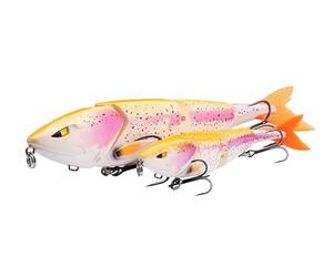 Berkley Zilla Swimmer 4 Piezas de Cebo para Pesca | Acción en S para lucios | 0,5-1,5 m de Profundidad Señuelo para Depredadores | 19 cm | 45 g | Motoroil Burbot