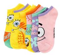 Berkshire Fashions Bob Esponja SquarePants Tarter Sauce - Calcetines tobilleros para mujer, paquete de 6 pares