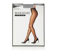 Berkshire Medias transparentes con costura trasera para mujer, Negro, 1X-2X