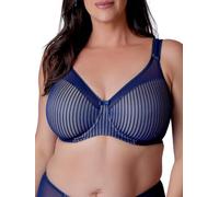 Berlei Sujetador Reductor suavizante Beauty Stripe Cobertura Completa, Azul Oscuro, 115E para Mujer