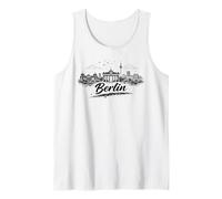 Berlín Alemania Ciudad Horizonte Viaje Bosquejo Camiseta sin Mangas