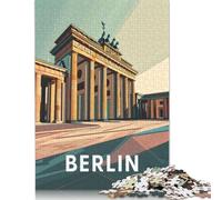 Berlin Brandenburg Gate Rompecabezas Imposible,desafío para Adultos Entretenimiento Creativo 1000 Piezas Obra De Arte De Juego De para Adultos Y Niños 1000pcs (38x26cm)